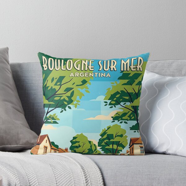 Item preview, Boulogne Sur Mer Buenos Aires Argentina Vintage Travel Poster designed and sold by TravelersGems.