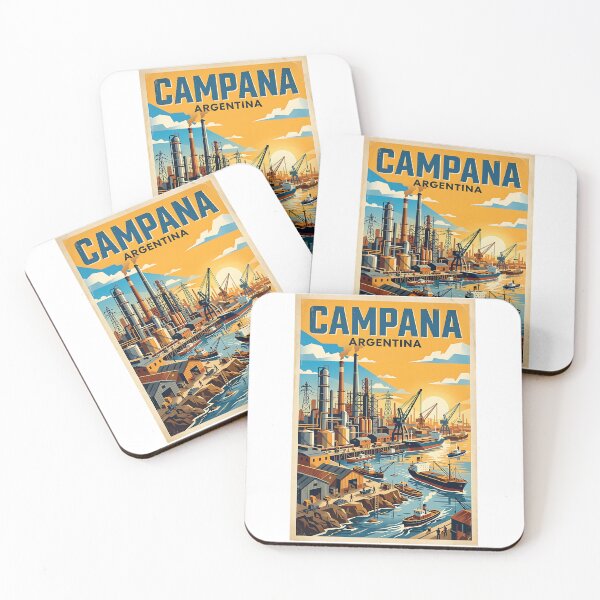 Item preview, Campana Buenos Aires Argentina Vintage Travel Poster designed and sold by TravelersGems.