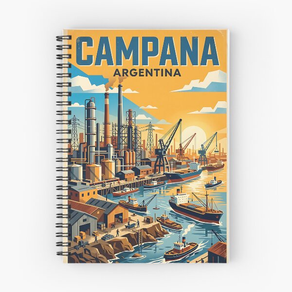 Item preview, Cartel de viaje vintage de Campana Buenos Aires Argentina designed and sold by TravelersGems.