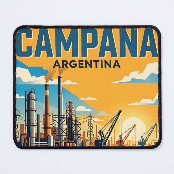 Item preview, Campana Buenos Aires Argentina Vintage Travel Poster designed and sold by TravelersGems.
