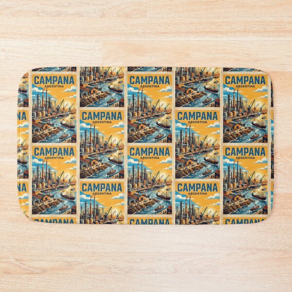 Item preview, Campana Buenos Aires Argentina Vintage Travel Poster designed and sold by TravelersGems.