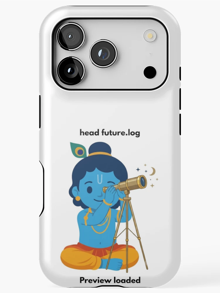 Thumbnail 1 of 4, iPhone Case, head future.log | Linux Developer Sticker | Terminal Tech Humor designed and sold by BhaktiByte.