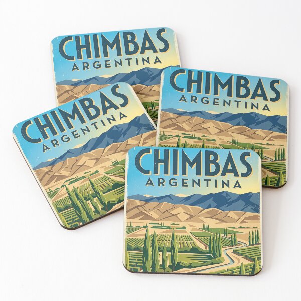 Item preview, Chimbas San Juan Argentina Vintage Travel Poster designed and sold by TravelersGems.