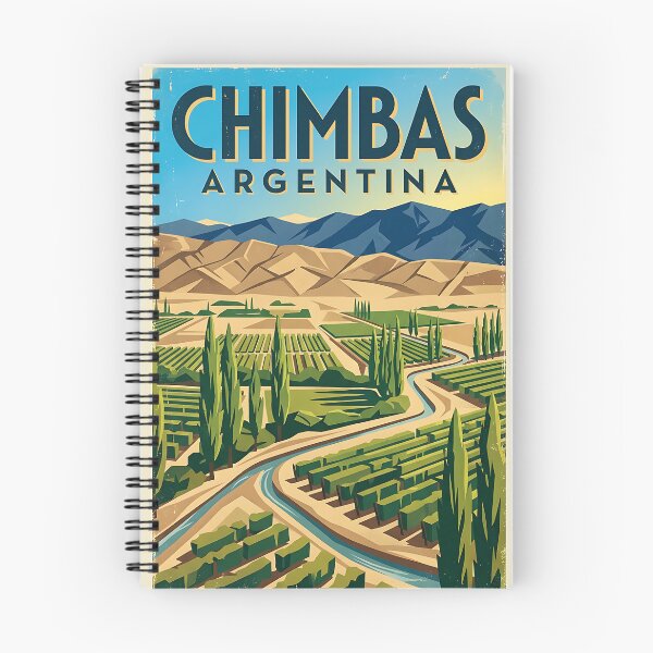 Item preview, Chimbas San Juan Argentina Vintage Travel Poster designed and sold by TravelersGems.