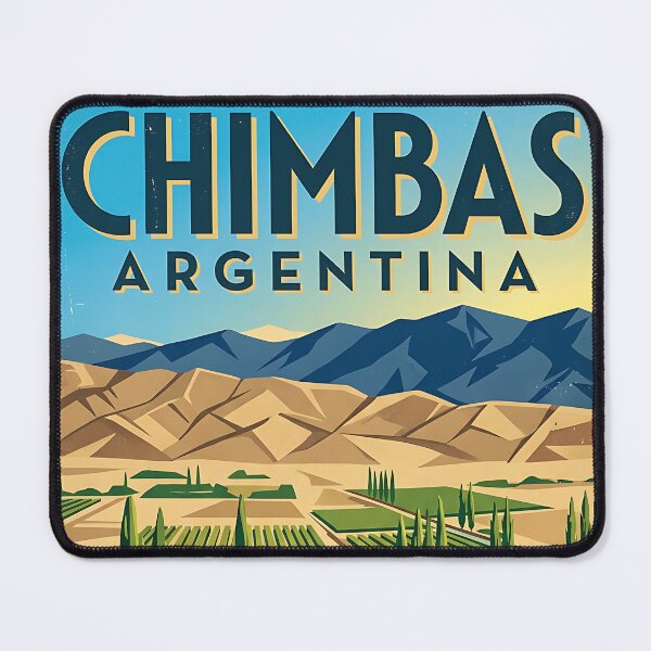 Item preview, Chimbas San Juan Argentina Vintage Travel Poster designed and sold by TravelersGems.