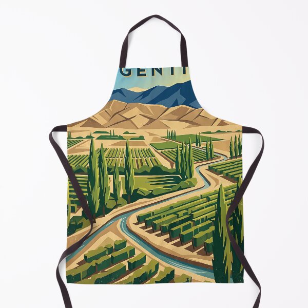 Item preview, Chimbas San Juan Argentina Vintage Travel Poster designed and sold by TravelersGems.