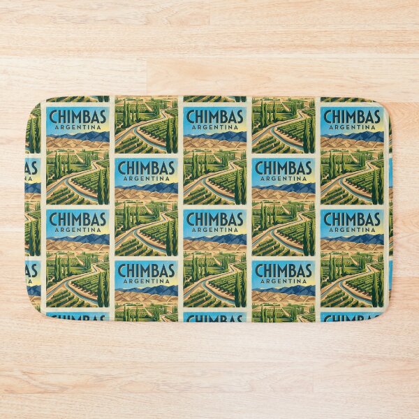 Item preview, Chimbas San Juan Argentina Vintage Travel Poster designed and sold by TravelersGems.
