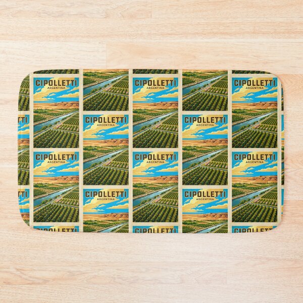 Item preview, Cipolletti Río Negro Argentina Vintage Travel Poster designed and sold by TravelersGems.