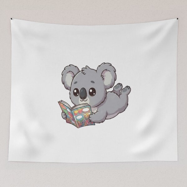 Item preview, Cute Koala Reading Comic Book designed and sold by Ella_Sketch.