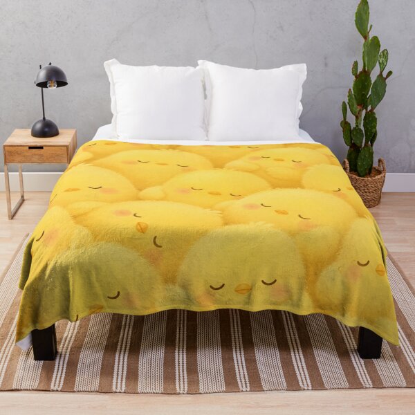 Item preview, Sleeping Fluffy Yellow Chicks Pattern | Cute Kawaii Baby Chick Nursery Seamless Design designed and sold by Atum&Art.