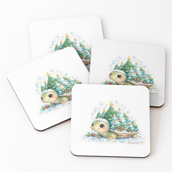 Item preview, Christmas Forest Turtle designed and sold by LuluLeb.