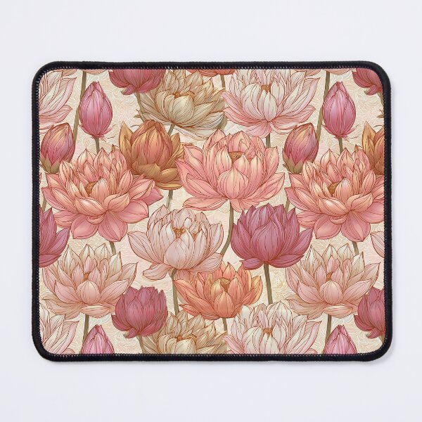Item preview, Flourishing Lotus Texture - Birth Flower Pattern - Christmas Gifts designed and sold by RoyalStarsPatts.