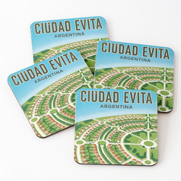 Item preview, Ciudad Evita Argentina Vintage Travel Poster designed and sold by TravelersGems.