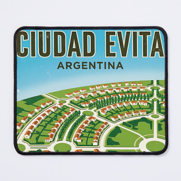 Item preview, Ciudad Evita Argentina Vintage Travel Poster designed and sold by TravelersGems.