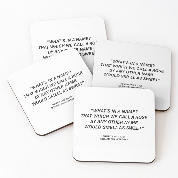 Item preview, What’s in a Name? That Which We Call a Rose — Romeo and Juliet Quote designed and sold by LiteraryRelics.
