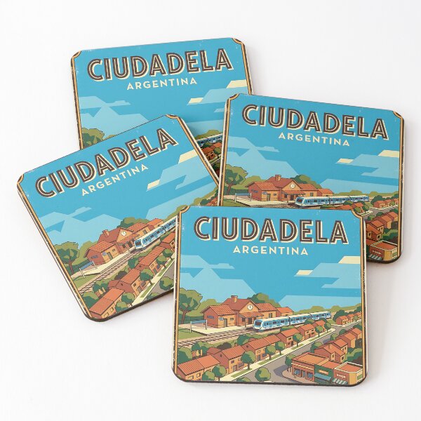 Item preview, Ciudadela Buenos Aires Argentina Vintage Travel Poster designed and sold by TravelersGems.