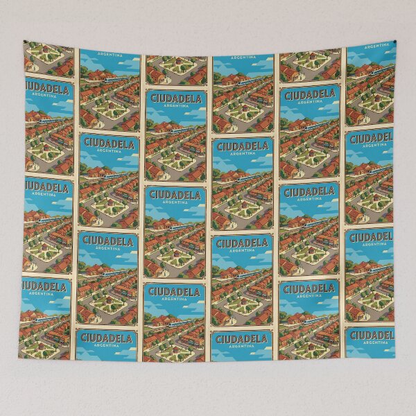 Item preview, Ciudadela Buenos Aires Argentina Vintage Travel Poster designed and sold by TravelersGems.