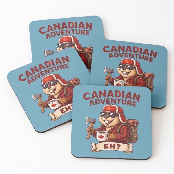 Item preview, Canadian Adventure-Funny Beaver Explorer designed and sold by Northern Glow Art.