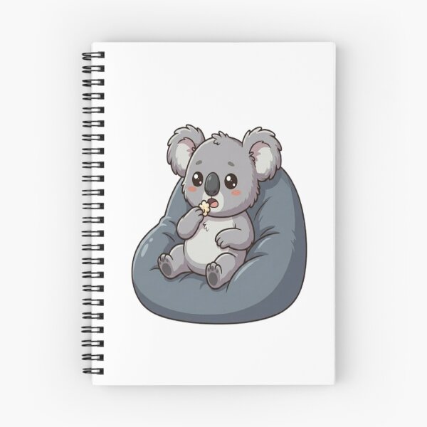 Item preview, Cute Koala Eating Popcorn Snack designed and sold by Ella_Sketch.