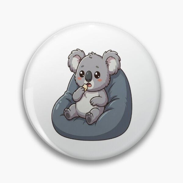 Item preview, Cute Koala Eating Popcorn Snack designed and sold by Ella_Sketch.