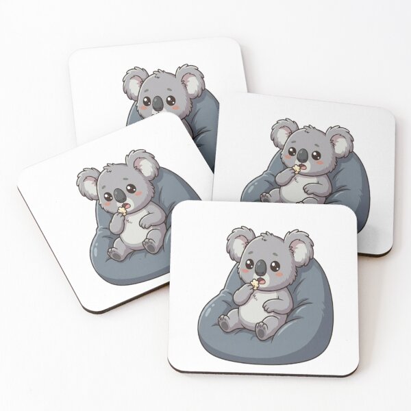 Item preview, Cute Koala Eating Popcorn Snack designed and sold by Ella_Sketch.