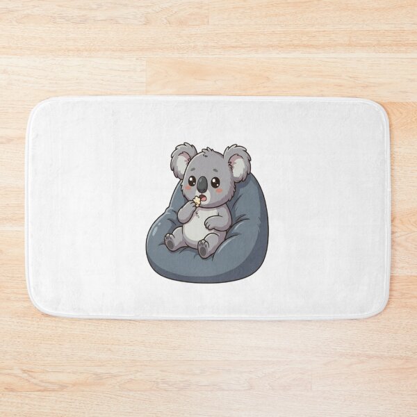 Item preview, Cute Koala Eating Popcorn Snack designed and sold by Ella_Sketch.