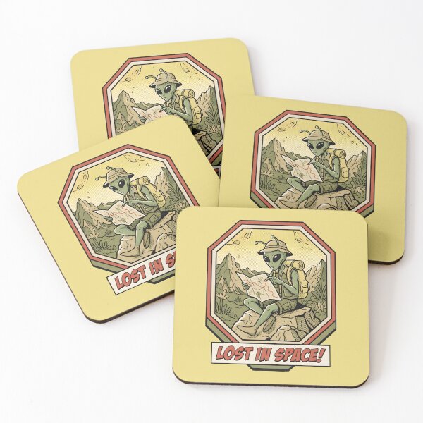 Item preview, Lost In Space Alien Tourist Map Reading Retro Graphic designed and sold by DuckOddity.