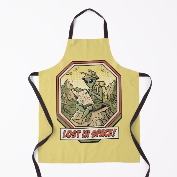 Item preview, Lost In Space Alien Tourist Map Reading Retro Graphic designed and sold by DuckOddity.