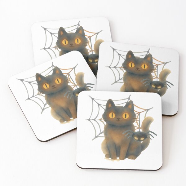 Item preview, Black Cat & Spider Web designed and sold by SaSi-Creatives.