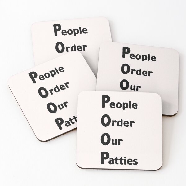 Item preview, P.O.O.P People Order Our Patties designed and sold by DibujandoPorfa.