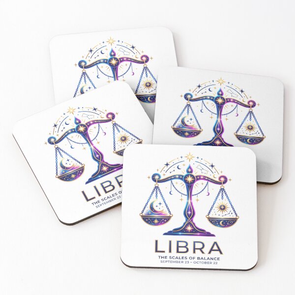 Item preview, In Balance We Thrive Libra Horoscope Celestial Scale Design designed and sold by Vivaro.
