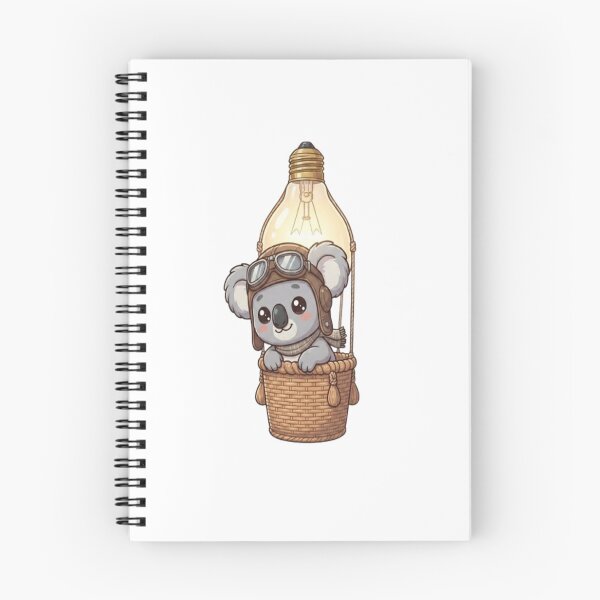 Item preview, Cute Koala Lightbulb Hot Air Balloon designed and sold by Ella_Sketch.