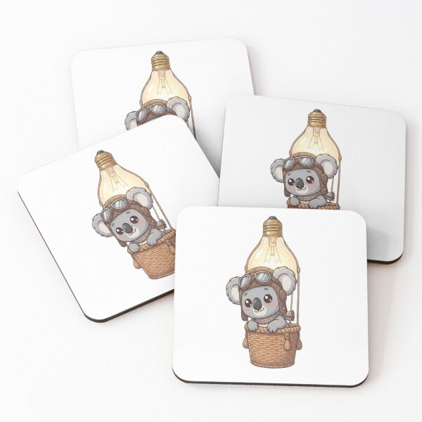 Item preview, Cute Koala Lightbulb Hot Air Balloon designed and sold by Ella_Sketch.