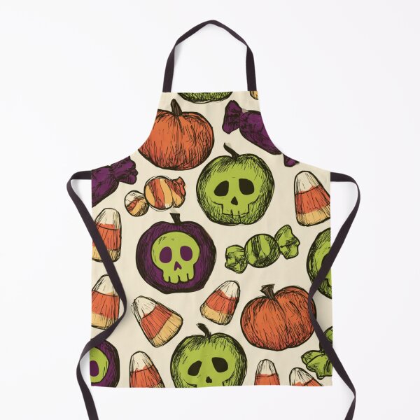 Item preview, Spooky Halloween Candy and Poison Apple Pattern designed and sold by VectorForge.