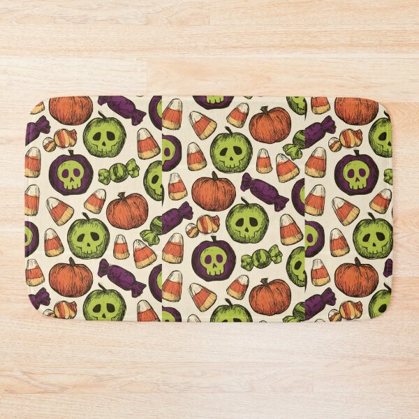 Item preview, Spooky Halloween Candy and Poison Apple Pattern designed and sold by VectorForge.