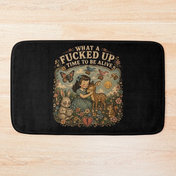 Item preview, What A Fucked Up Time To Be Alive Retro Vintage Aesthetic  designed and sold by Crystal-Tree.