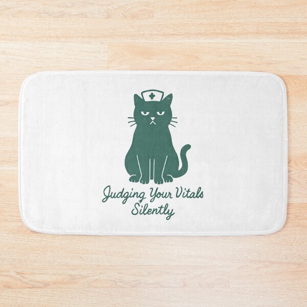 Item preview, Judging Your Vitals Silently Shirt, Funny Black Cat Nurse T-Shirt, Sarcastic Nurse Gift Tee, Cute Cat Nurse Humor Shirt designed and sold by TshirtsLabs.