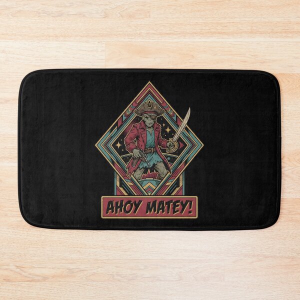 Item preview, Ahoy Matey Alien Pirate With Cutlass Retro Graphic designed and sold by DuckOddity.