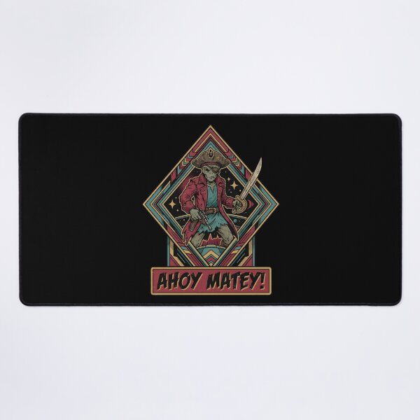 Item preview, Ahoy Matey Alien Pirate With Cutlass Retro Graphic designed and sold by DuckOddity.
