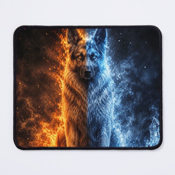 Item preview, Fire and Ice German Shepherd designed and sold by ASWIN STUDIO.