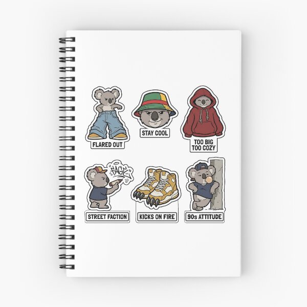 Item preview, Retro Koala Baggy Pants Sticker Pack - Vintage 90s Urban Fashion Puns designed and sold by SimpleP.