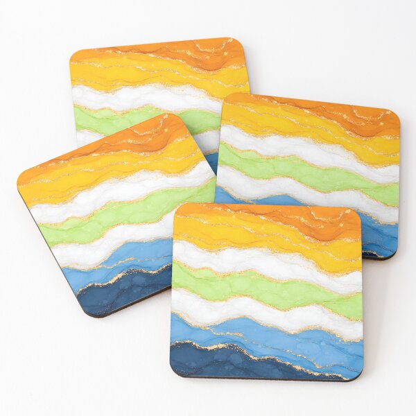 Item preview, AroAce Agender Marble - Pride Flag Colors designed and sold by Travelslightly.