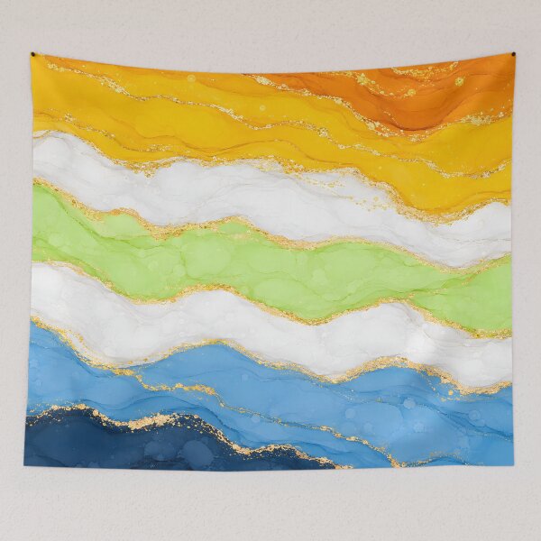 Item preview, AroAce Agender Marble - Pride Flag Colors designed and sold by Travelslightly.