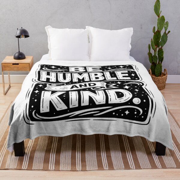 Item preview, Be Humble and Kind Inspirational Typography Quote designed and sold by DavidTeeStudio.