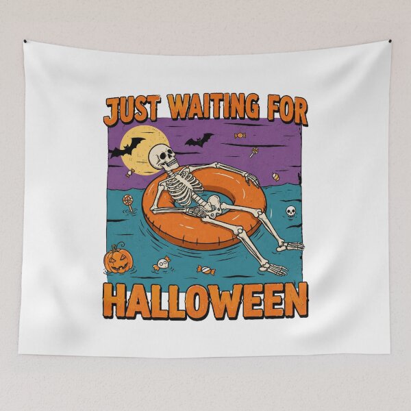 Item preview, Funny Spooky Skeleton Pool Party Tee designed and sold by afr-saad.