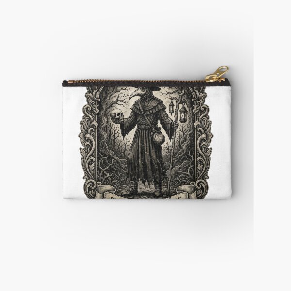 Item preview, Plague Doctor & Skull - Primum Non Nocere Medieval Engraving designed and sold by BloopyWorks.