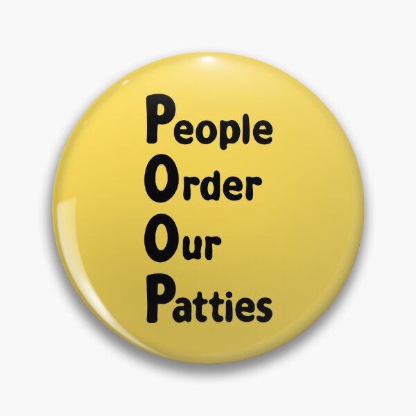 Item preview, POOP Spongebob - People Order Our Patties designed and sold by DibujandoPorfa.