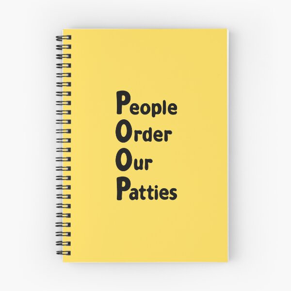 Item preview, POOP Spongebob - People Order Our Patties designed and sold by DibujandoPorfa.