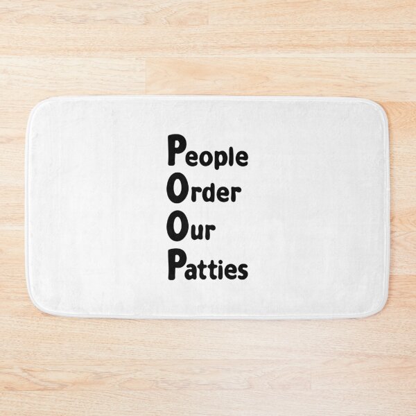 Item preview, POOP Spongebob - People Order Our Patties designed and sold by DibujandoPorfa.