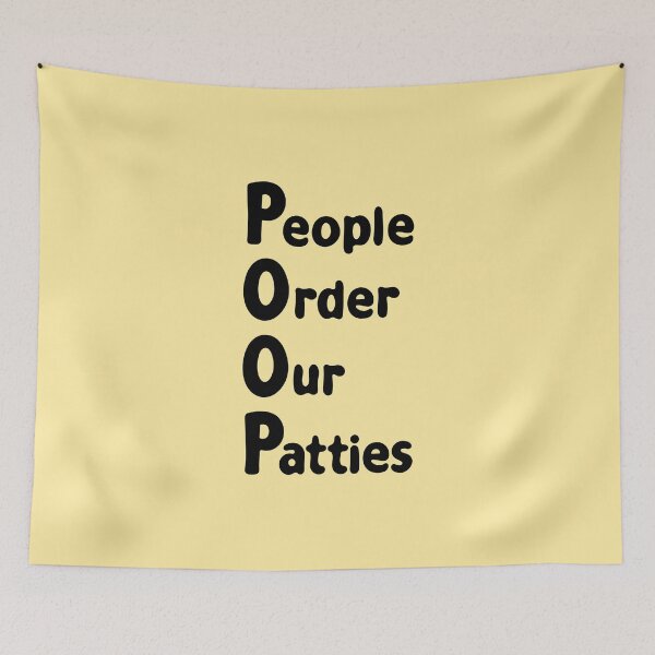 Item preview, POOP Spongebob - People Order Our Patties designed and sold by DibujandoPorfa.